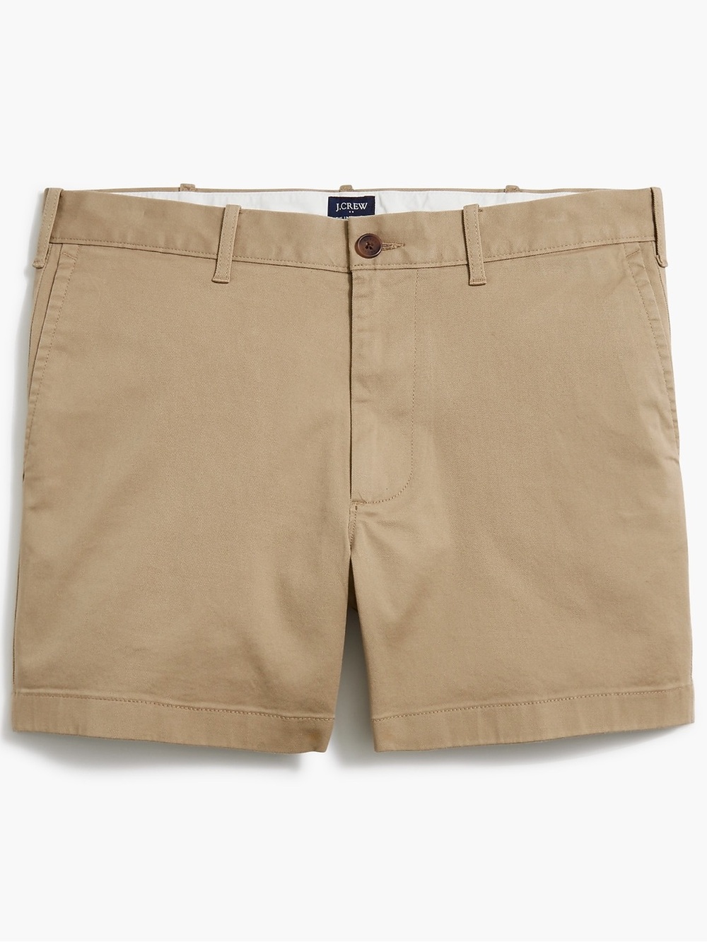 J. Crew Khaki Flat-Front Chino 5” Shorts